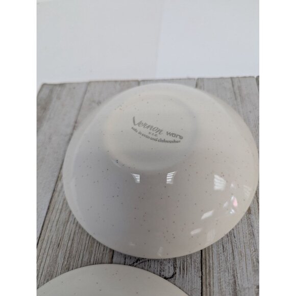 Vintage Set of 4 Vernonware Metlox Heavenly Days 5 1/2" Dessert Bowls MCM - Picture 8 of 10